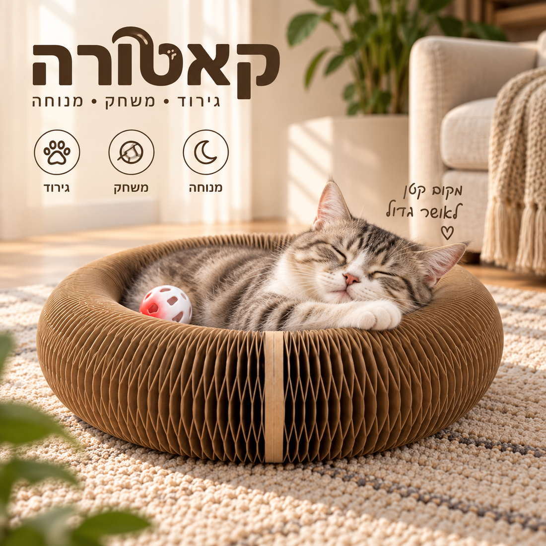 קאטורה, טבעת גירוד ומנוחה מקרטון
